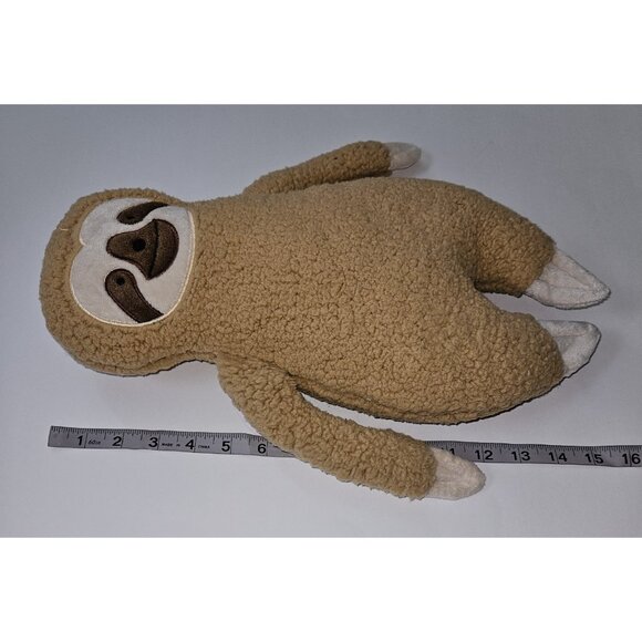 Lulu & Coco Brown Sloth Plush 15.5" Stuffed Animal Toy Sherpa Soft - Picture 6 of 6